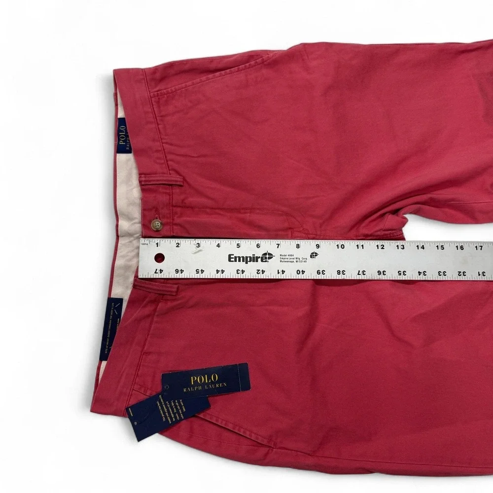 Polo Ralph Lauren Chino Pants‎ Crimson Red Mens 34 x 30 Classic Fit NWT Cotton
